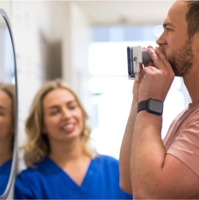 A patient getting orthodontic treatment in Somerset